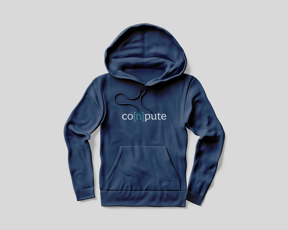 Conpute original branded hoodie mockup