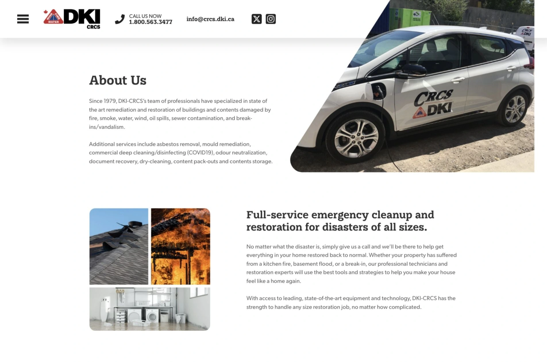 CRCS DKI — About us page on desktop
