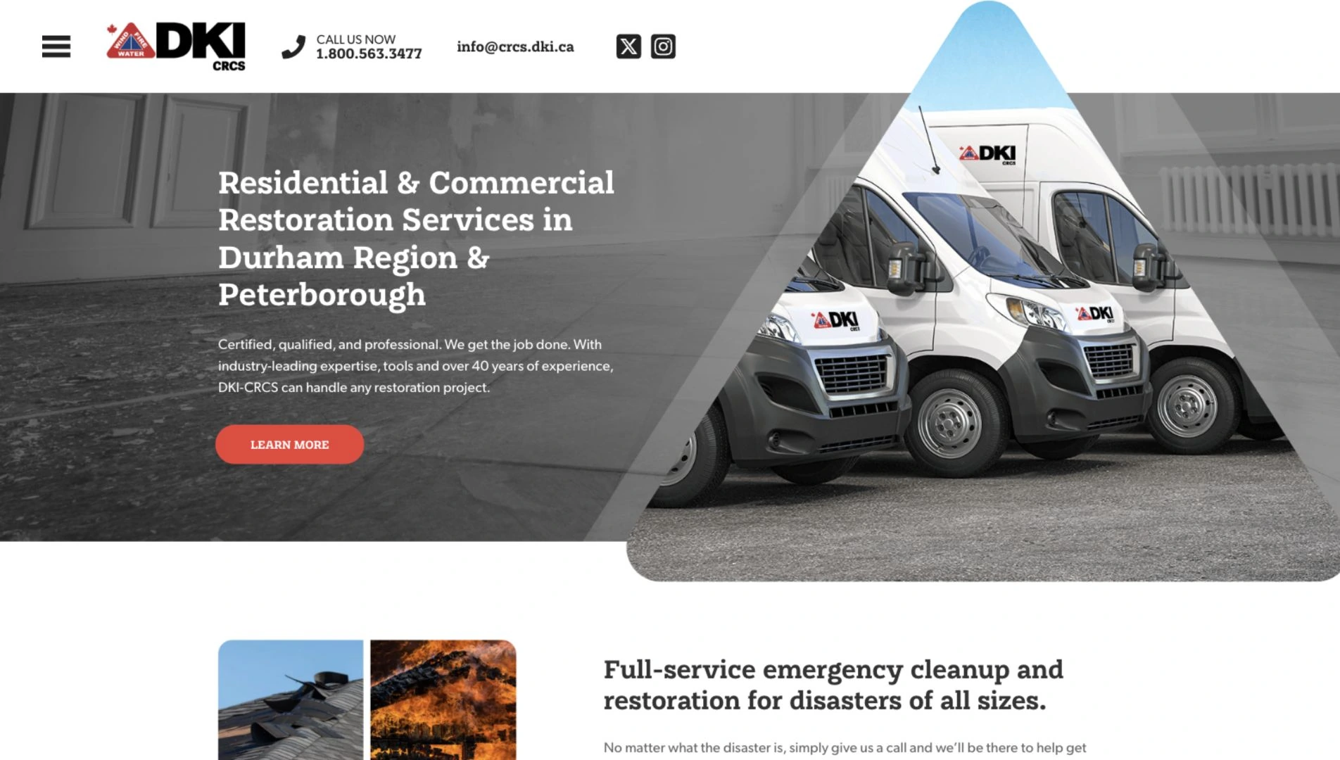 CRCS DKI website on desktop
