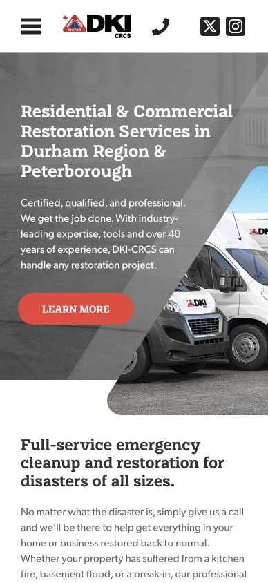 CRCS DKI website on a mobile phone