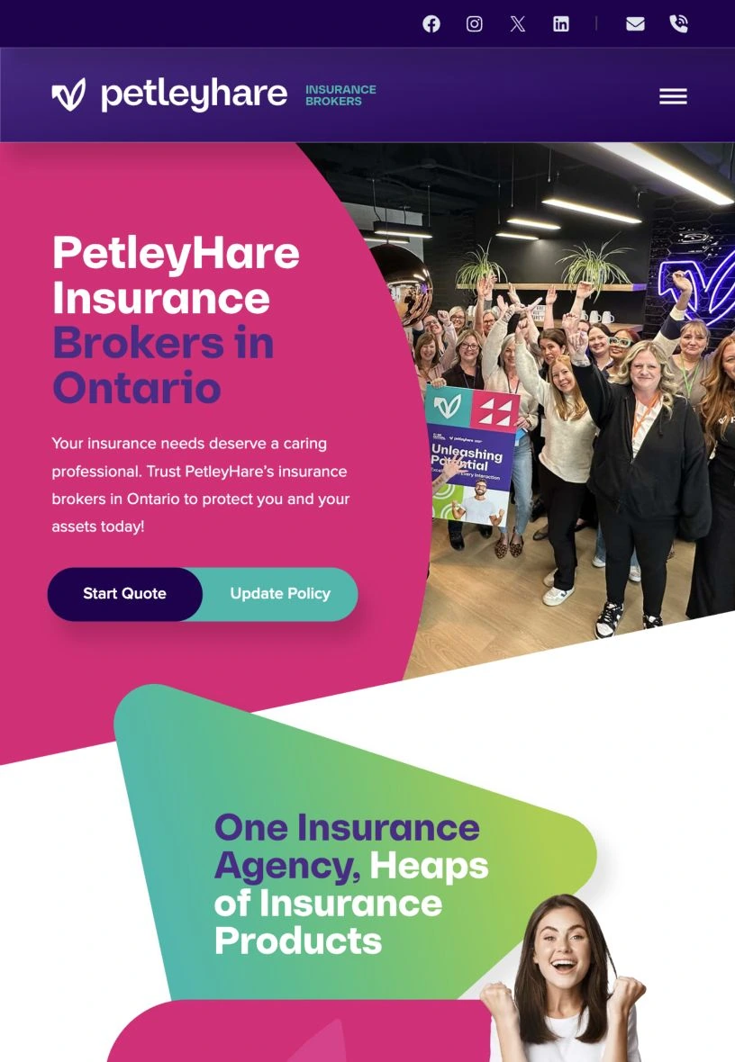 PetleyHare website on a tablet
