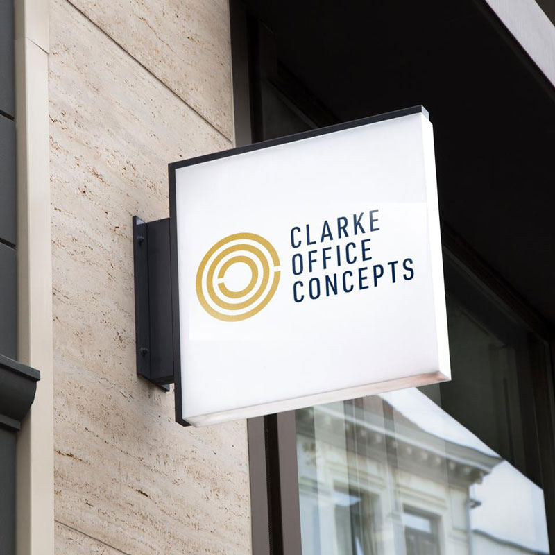 Clarke Office Concepts Sign Design